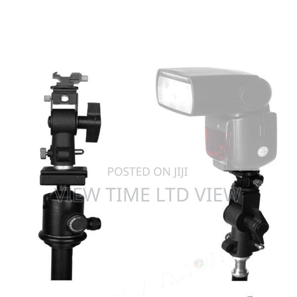 Camera Speedlight Mount Flash and Umbrella Bracket - thumbnail 2