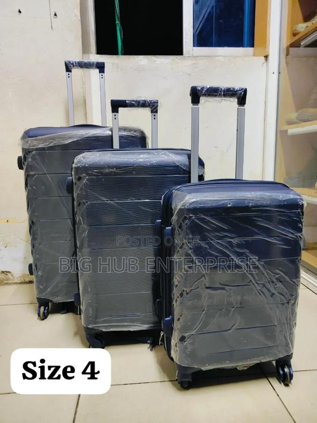 *Unbreakable Rubber Suitcase Pp 3-in-1 Suitcase Set - thumbnail 2