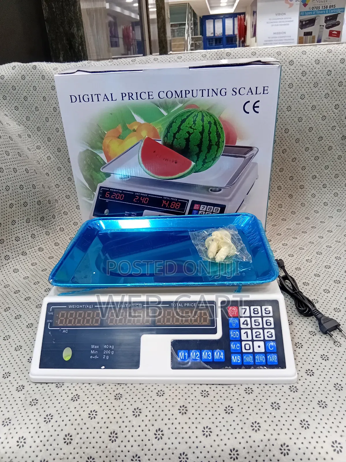 Acs 40kg Armless Digital Computing Scale