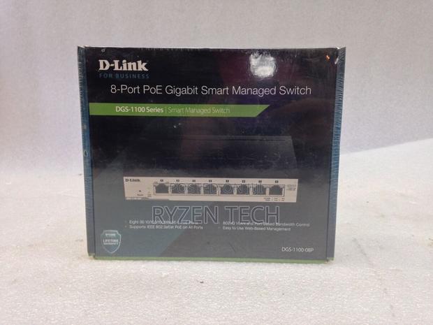 D-Link 8 Port DGS-1100-08p Poe Smart Switch