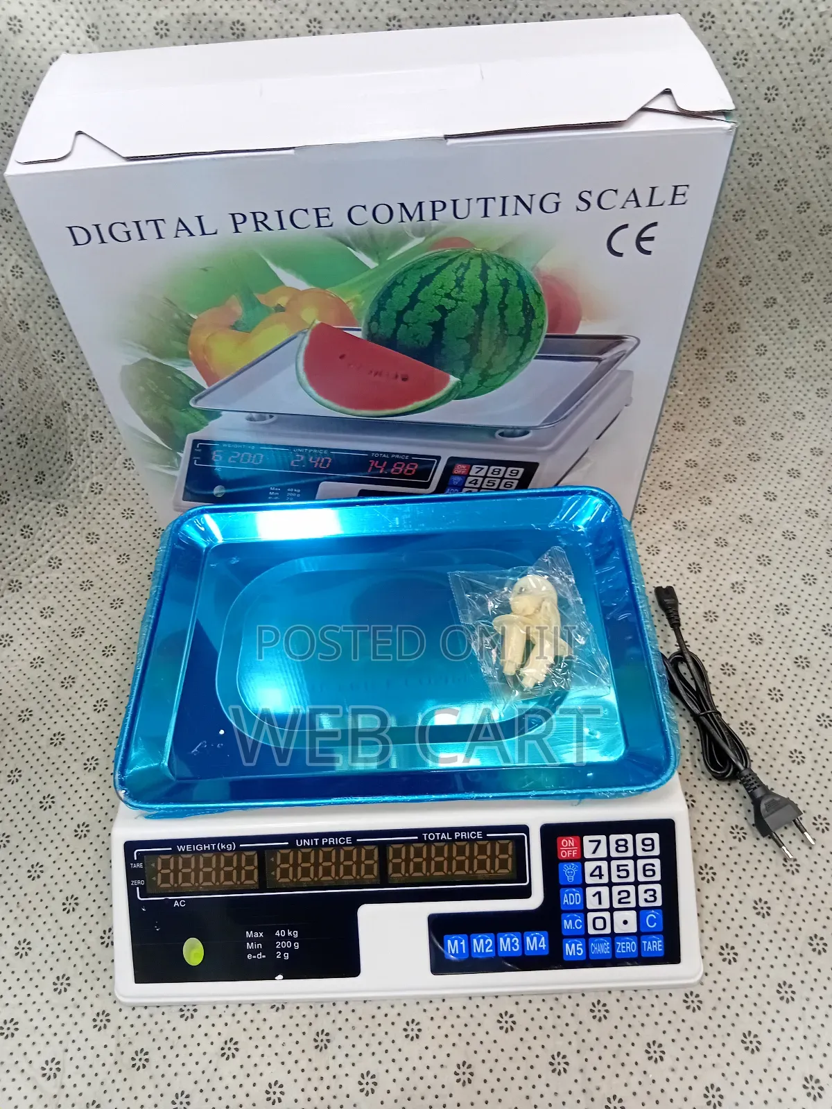 Digital Computing Scale Acs 40kg Armless