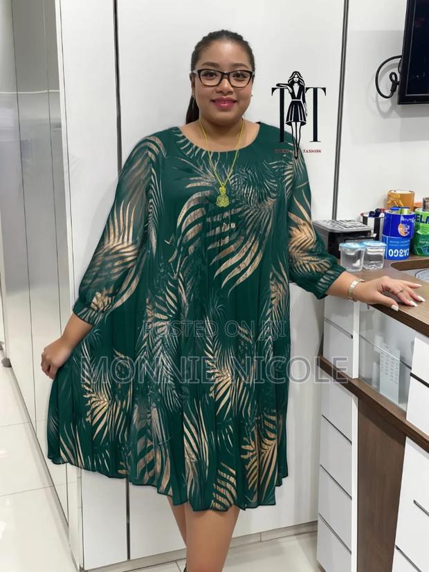 Green Turkish Shift Dress/Free Dress/Mother's Dress😍