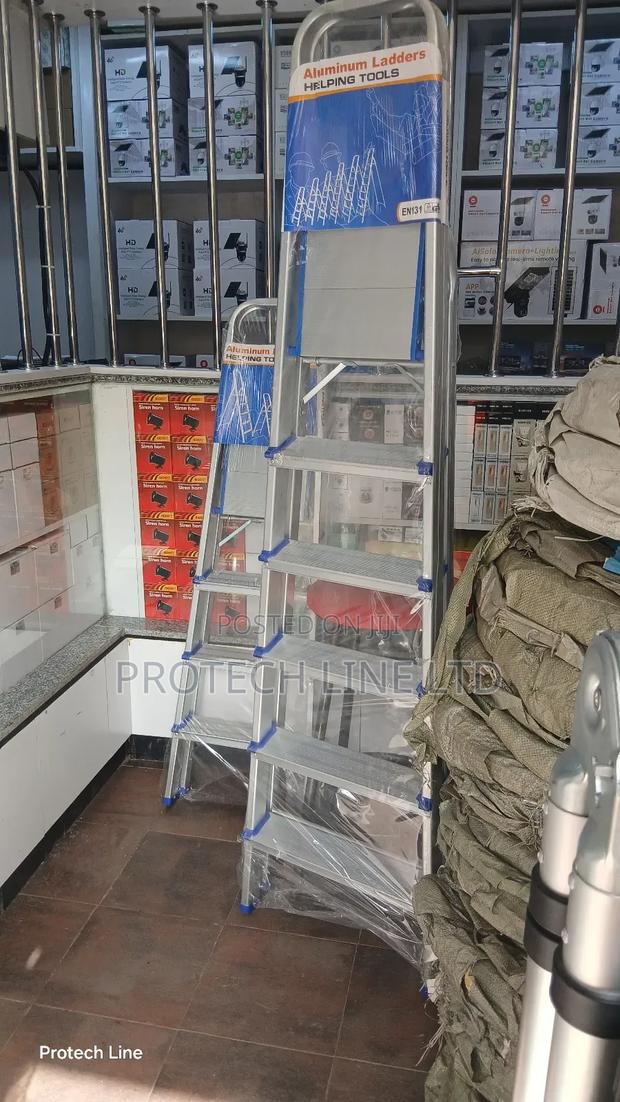 6 Steps Aluminum Foldable Ladder - main view