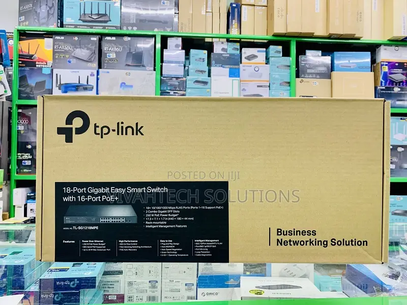 Tp-Link 18-Port Sg1218mpe Gigabit Smart Switch16-Port Poe+