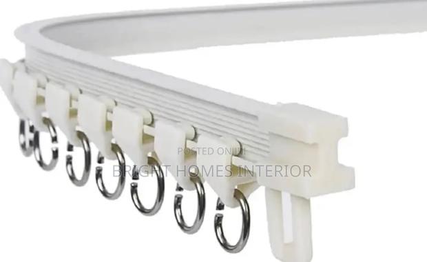 Bendable White Aluminum Curtain Rail and Double Rail
