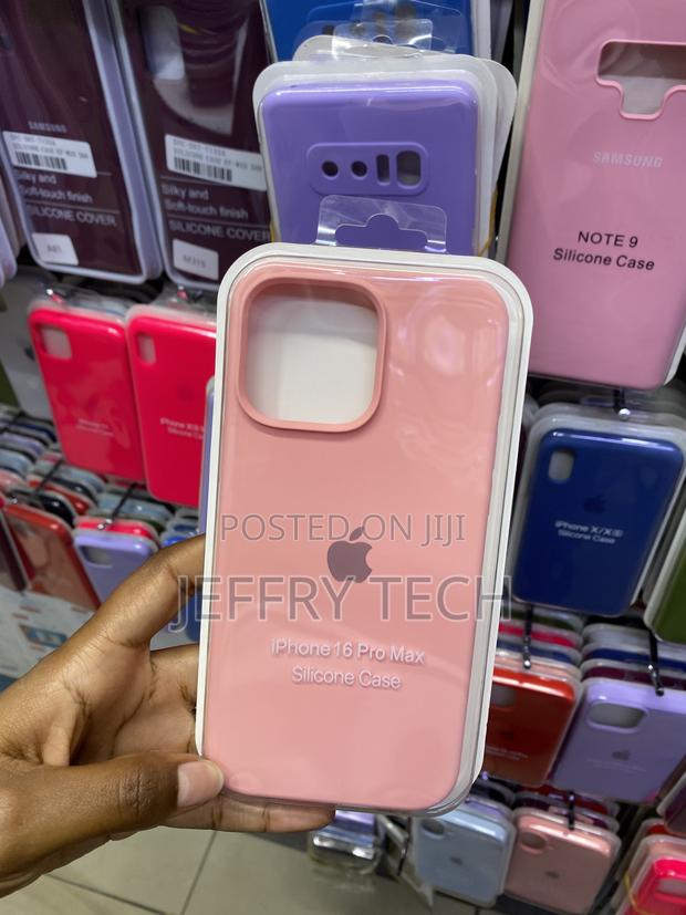 Eco-Friendly Liquid Silicone iPhone 16 Pro Max Case-Pink - thumbnail 3