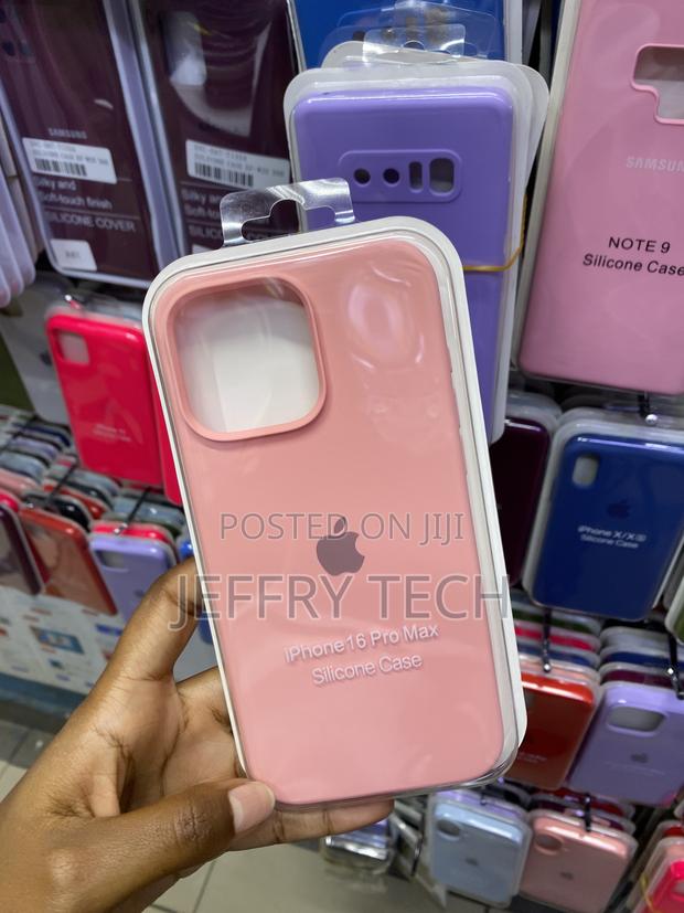 Eco-Friendly Liquid Silicone iPhone 16 Pro Max Case-Pink - thumbnail 4