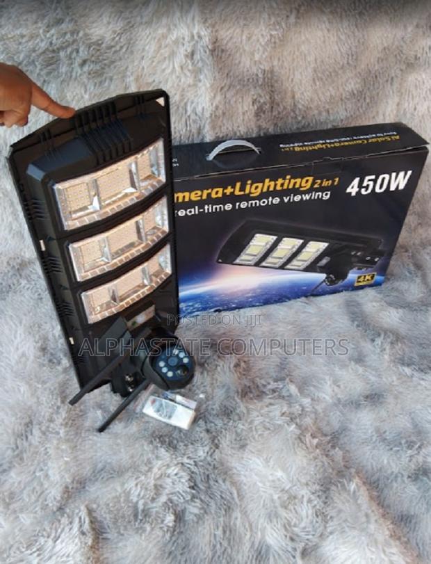 2in1 450watts Solar Street + 4g Camera With Motion Tracking