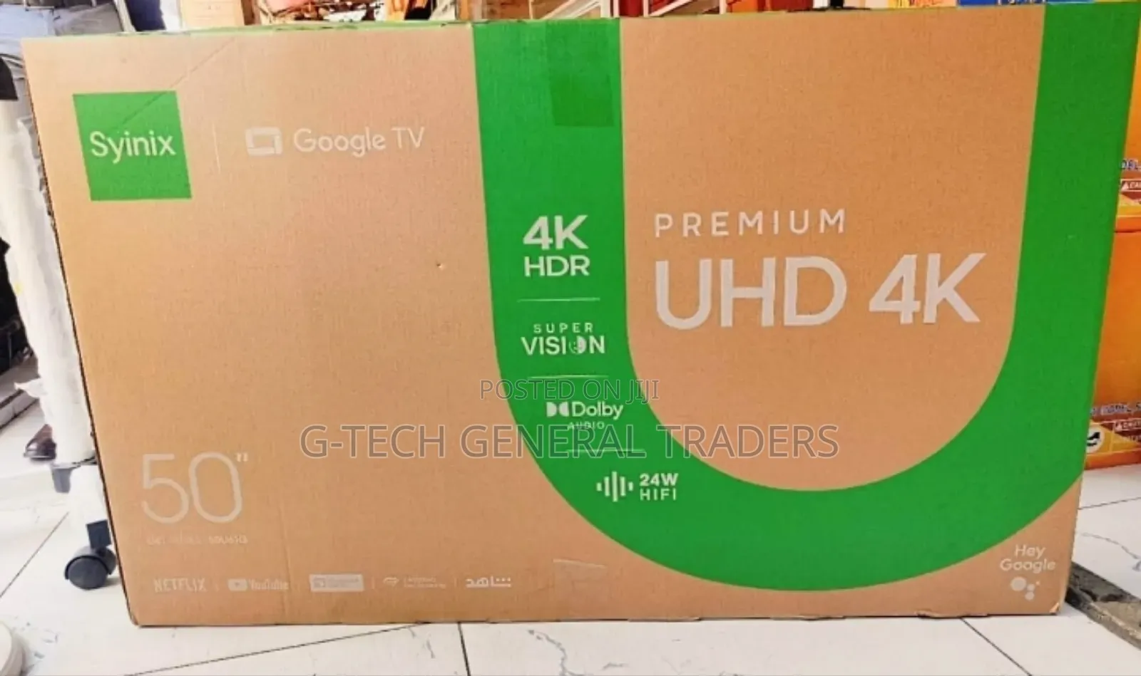 Syinix 50inch Google Tv Smart Premium Uhd Tv