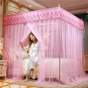 Pink Square Mosquito Net