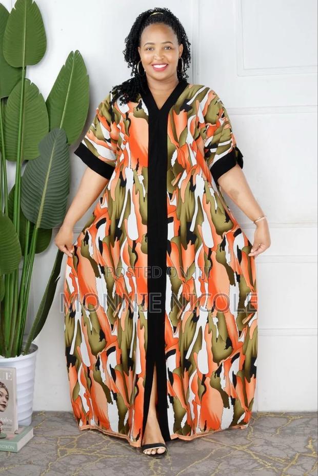 Bright Colored Maxi Dera With Scarf 👌 - thumbnail 2