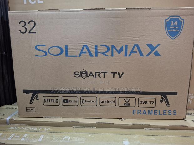 Solarmax 32 Inch Smart Android Tv Frameless With Bluetooth