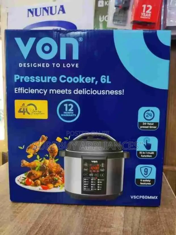 Von Electric Pressure Cooker 6litres