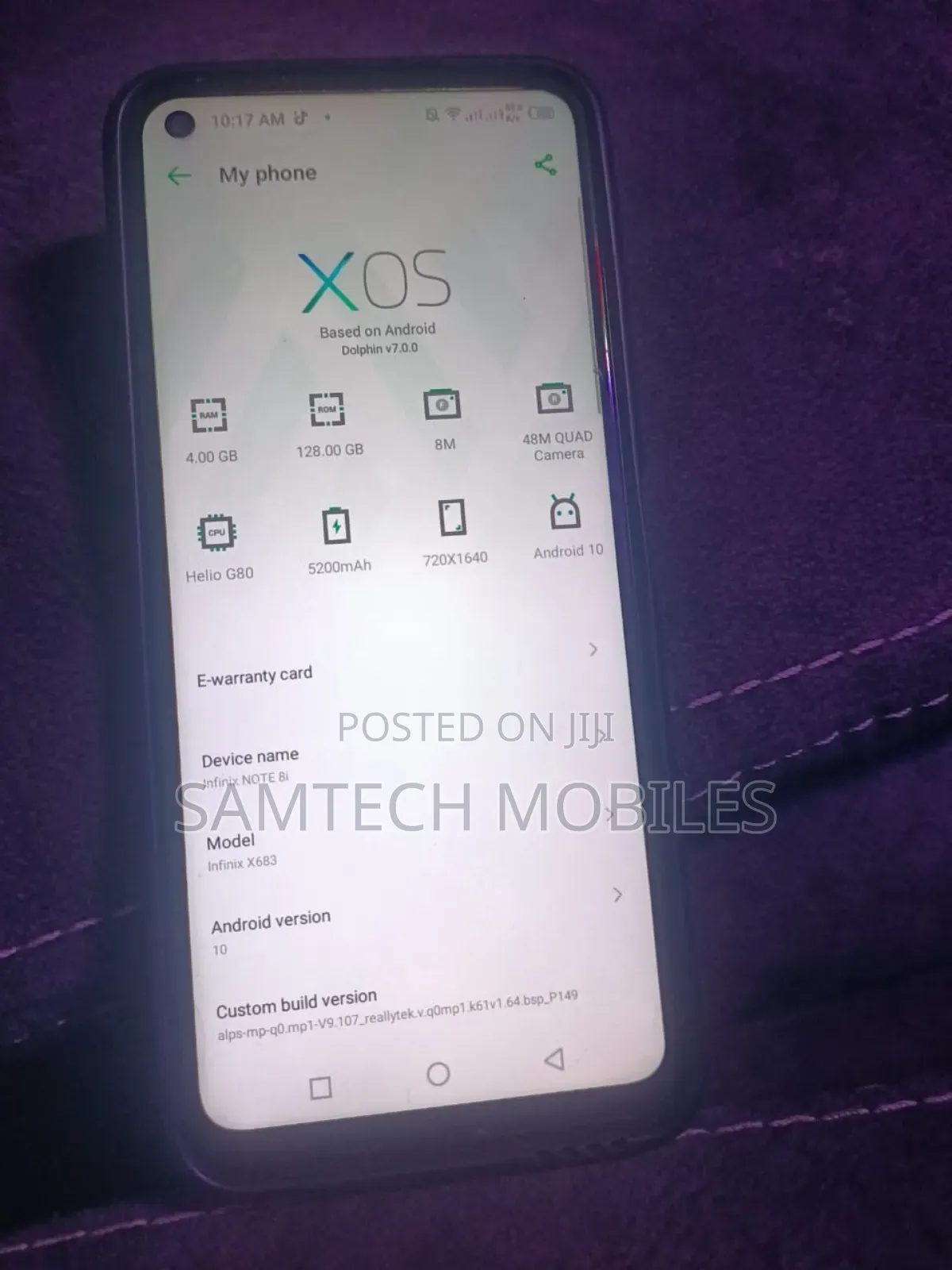 Infinix Note 8i 128 GB Blue