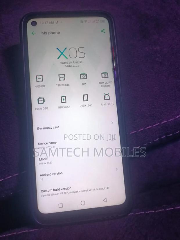 Infinix Note 8i 128 GB Blue - thumbnail 2