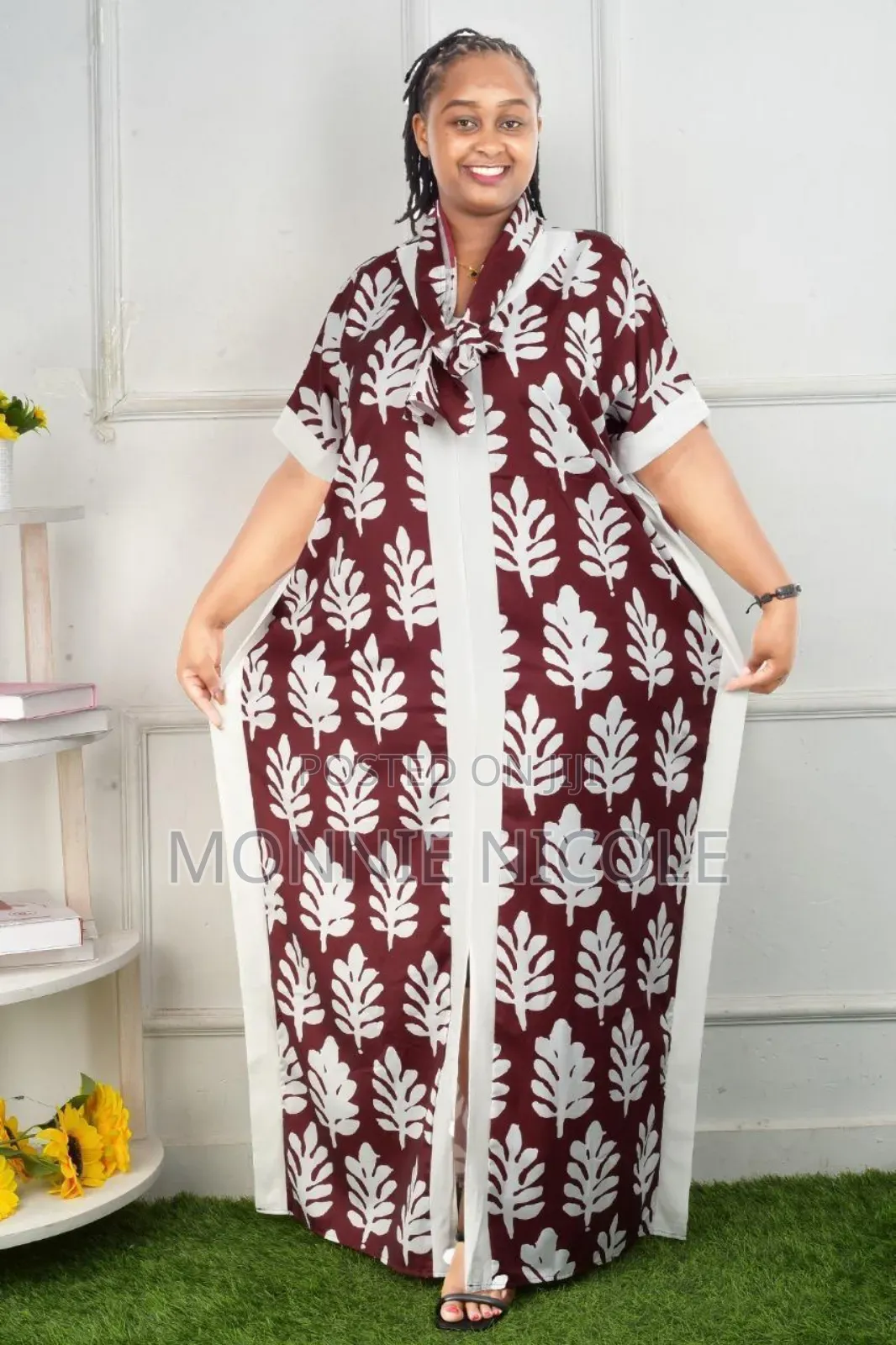 Classy Deras With Scarf 🔥💯😔Maxi Dress