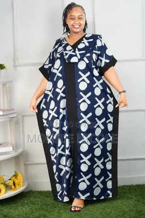 Unique Design Dera With Scarf/Maxi Dress/Kaftan