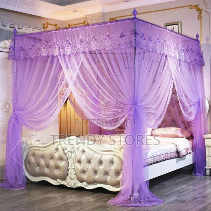 Purple Square Mosquito Net