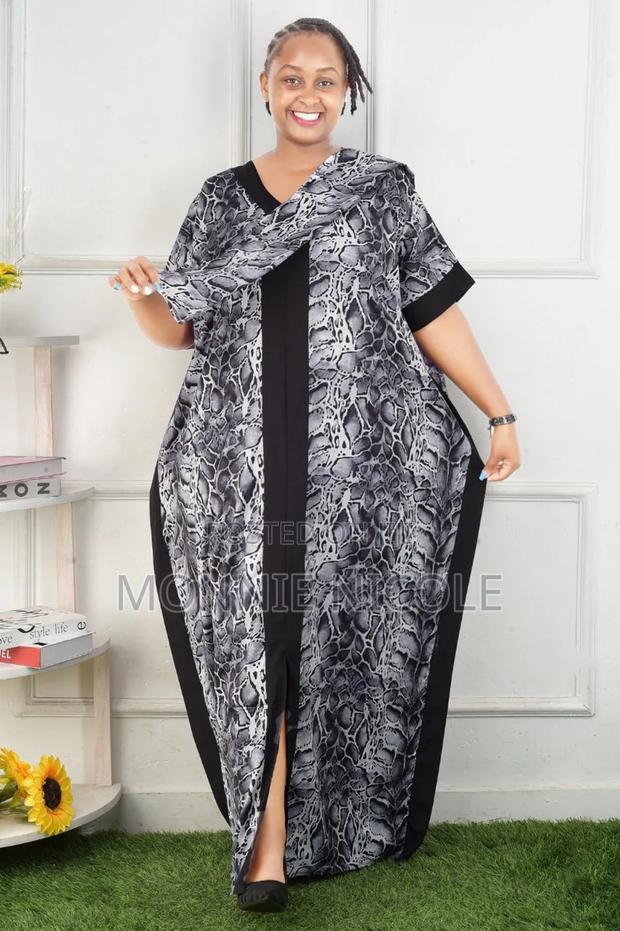 Classic Dera With Scarf. Black White Elegant - main view