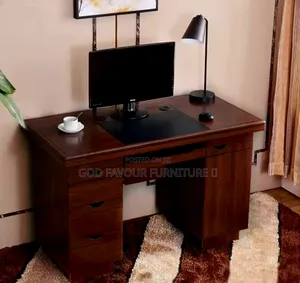 1.2m Brown Comfy Executive Office Desk/Table Zs7jk
