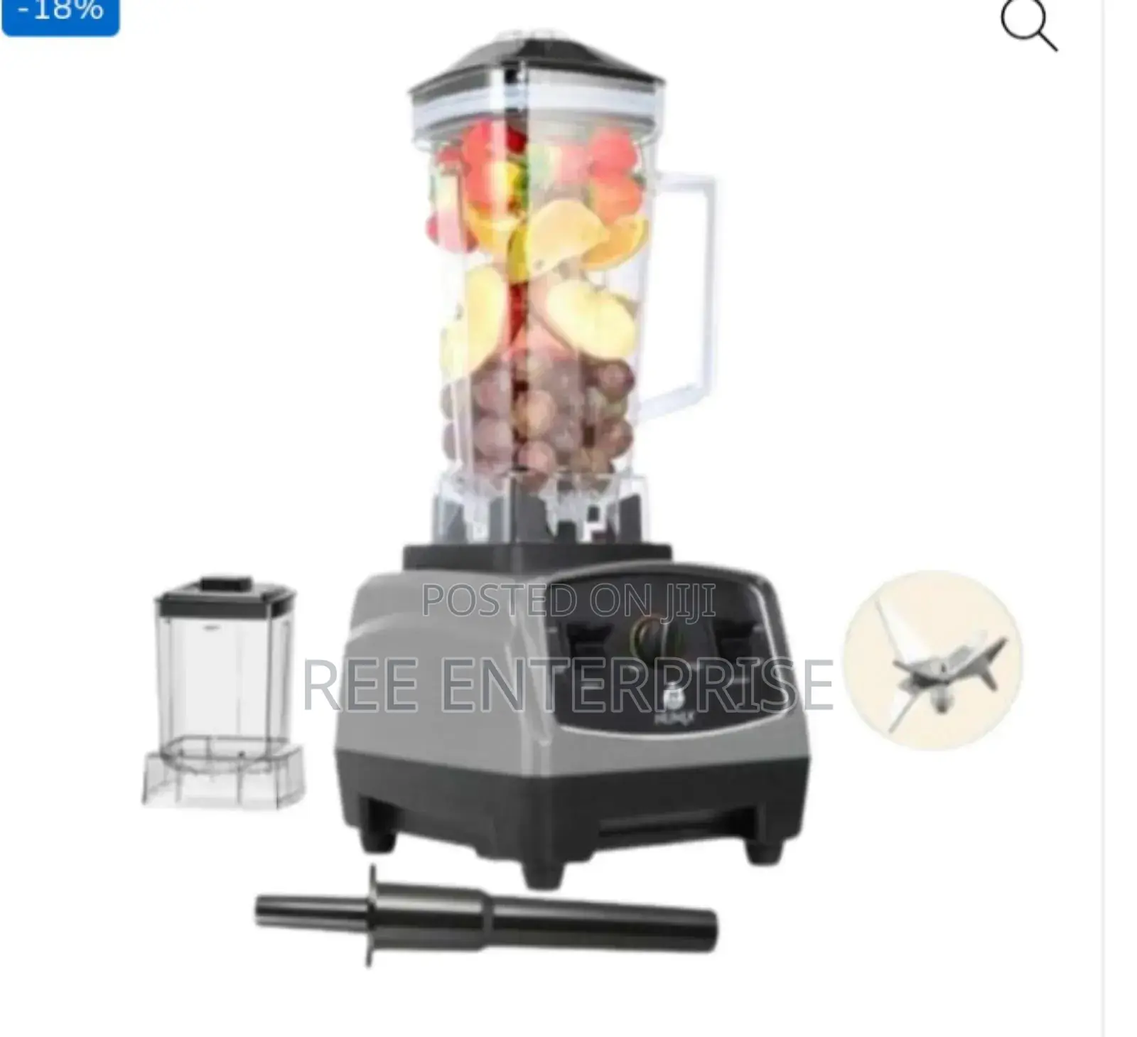 Heavy Duty 2000 Watts Nunix 3 in 1 Commercial Blender