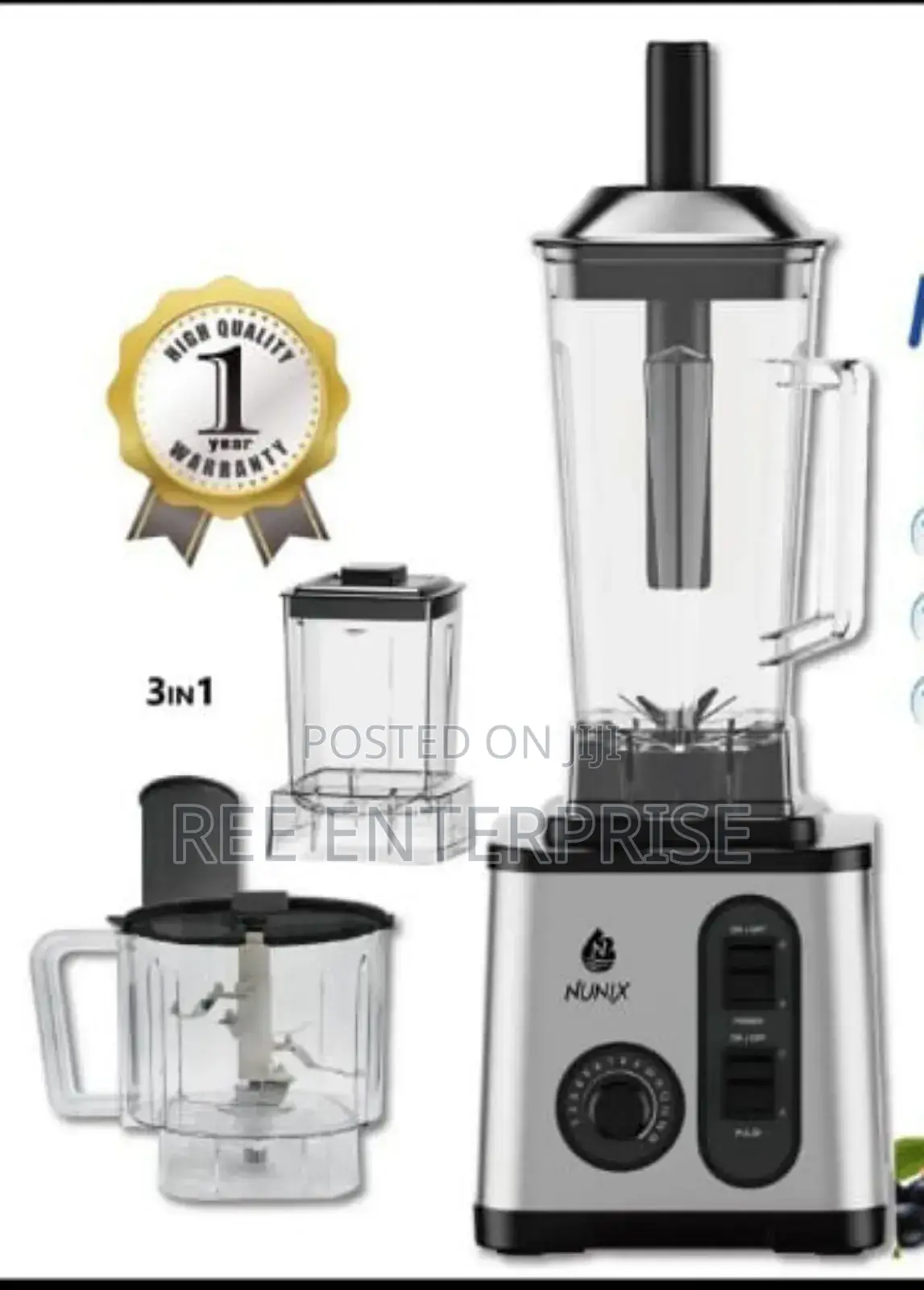 2000 Watts Nunix 3 in 1 Commercial Blender New Model