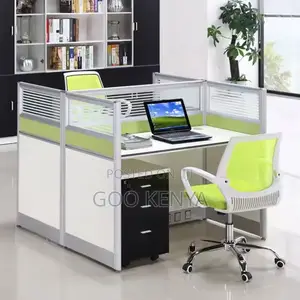 Office Table ; 2-Person Computer Desk Modular Workstation