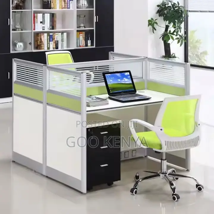 Office Table ; 2-Person Computer Desk Modular Workstation