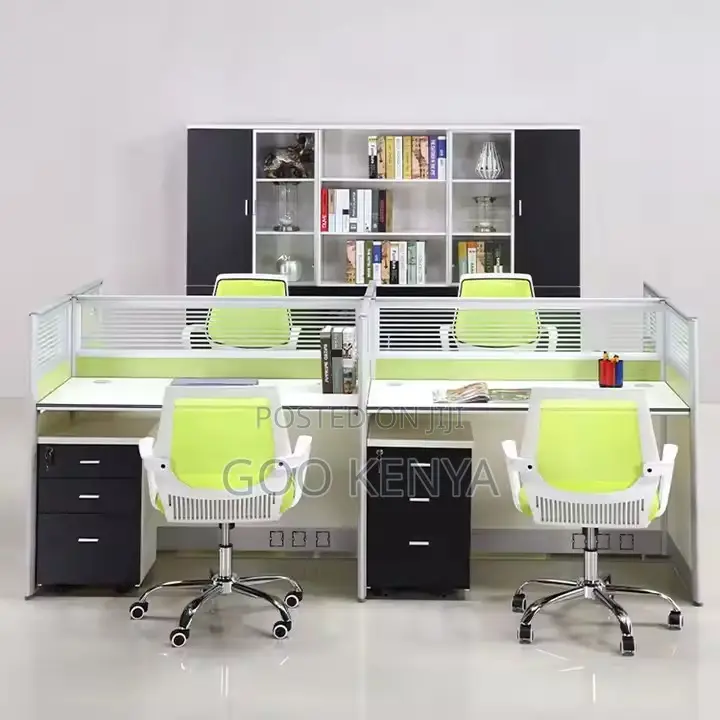 Office Table ; 2-Person Computer Desk Modular Workstation