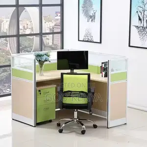 Office Table ; 2-Person Computer Desk Modular Workstation