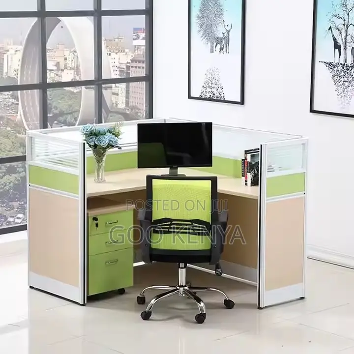 Office Table ; 2-Person Computer Desk Modular Workstation