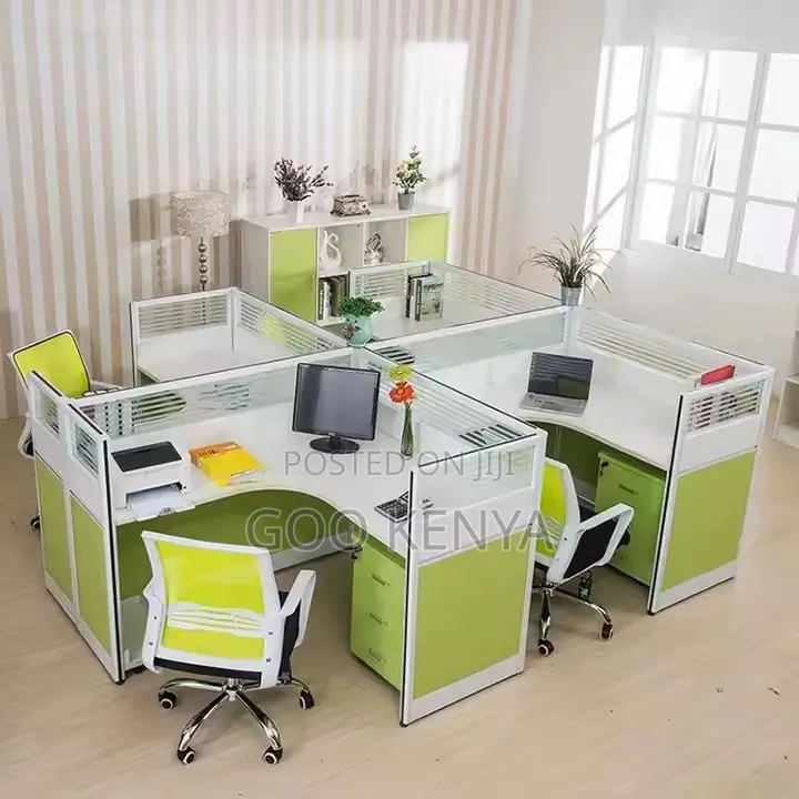 Office Table ; 2-Person Computer Desk Modular Workstation