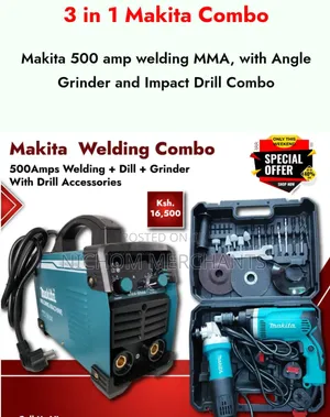 500amps Makita Welding Combo/Grinder and Drill