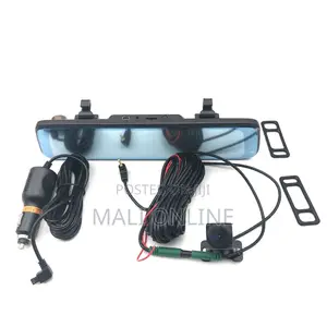 9.66-Inch Full Hd Dash Dual Camera Car DVR Rear View Mirror