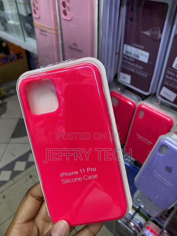 Deenakin iPhone 11 Pro Silky Liquid Silicone Case -Hot Pink - thumbnail 3