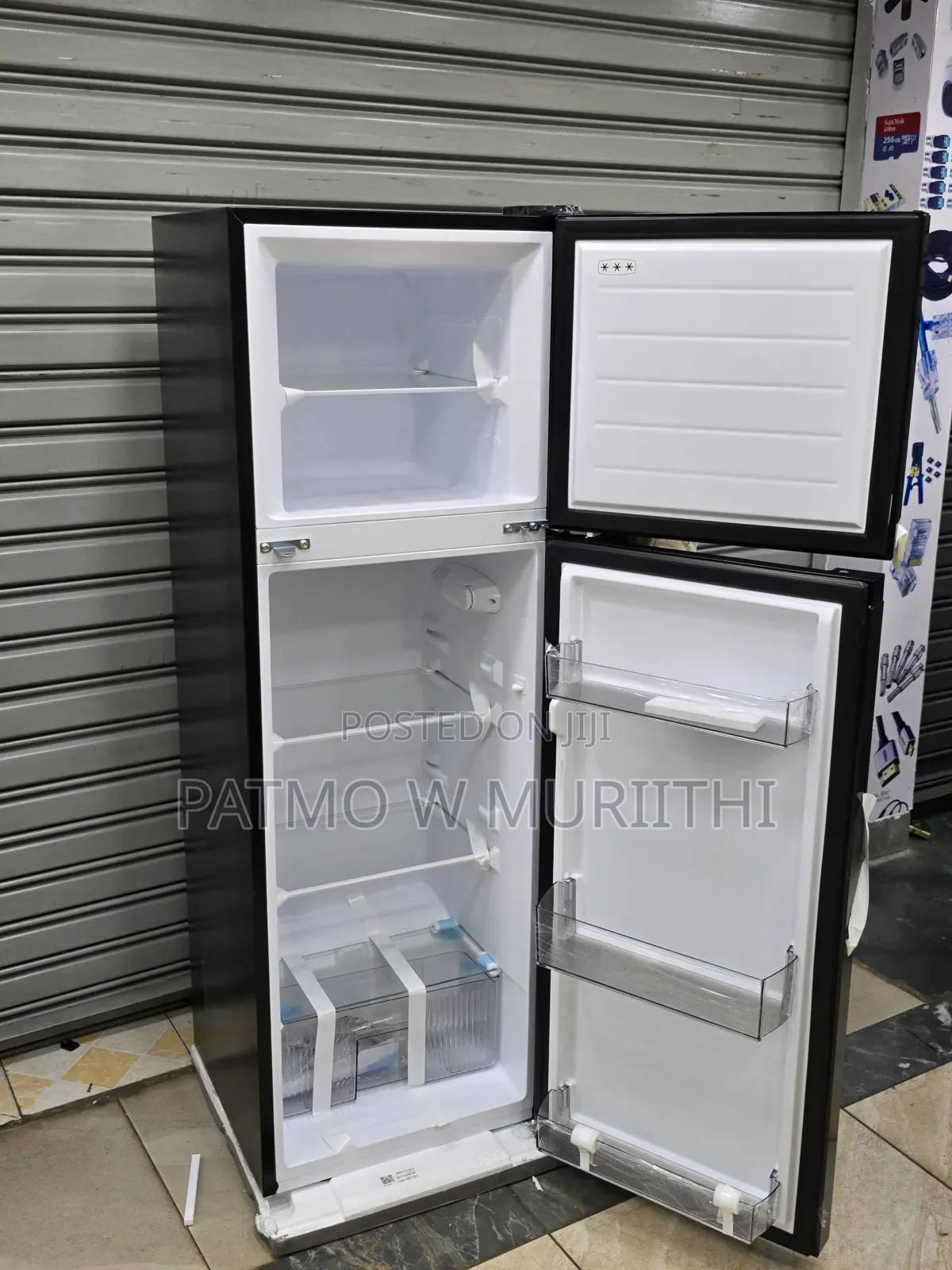 Midea Fridge 173l Double Door Frost, Dark