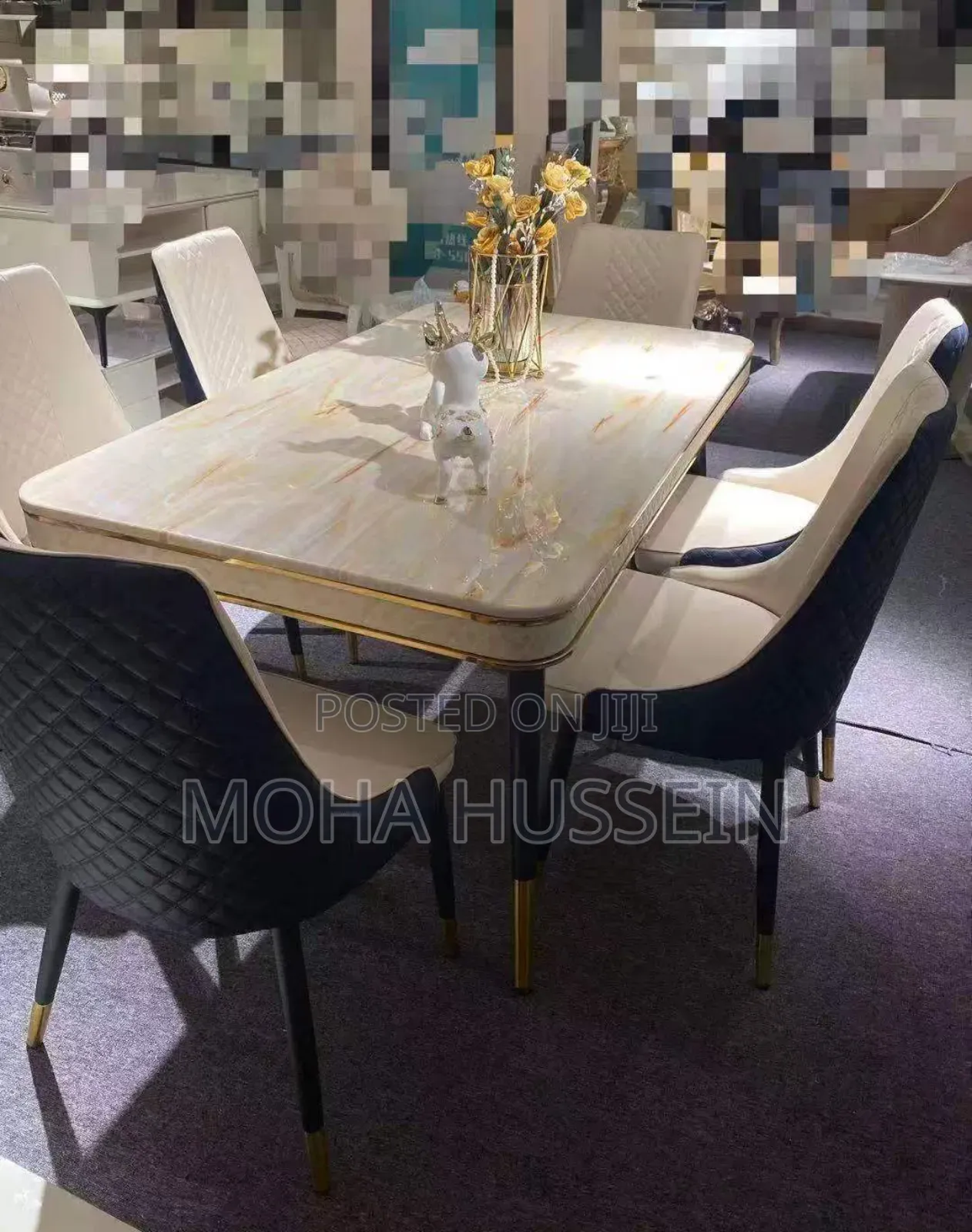 Pure Marble Six Seater Imported Dining