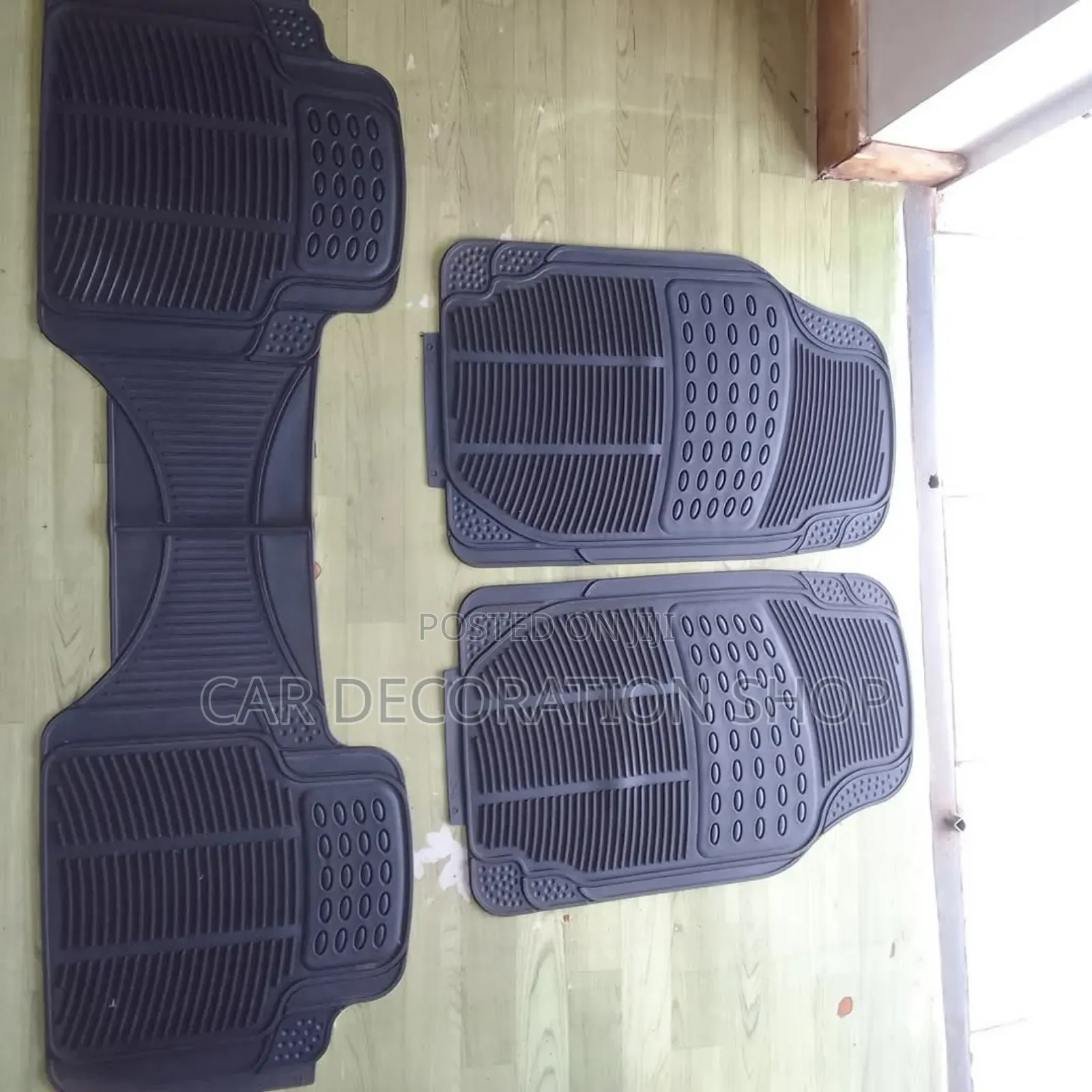 3pc Black Waterproof Carpet Mats