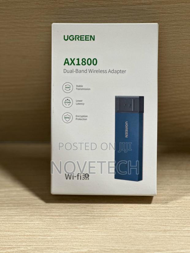 Ugreen Ax1800 Wifi Adapter Wifi6 Dual-Band Pc Laptop