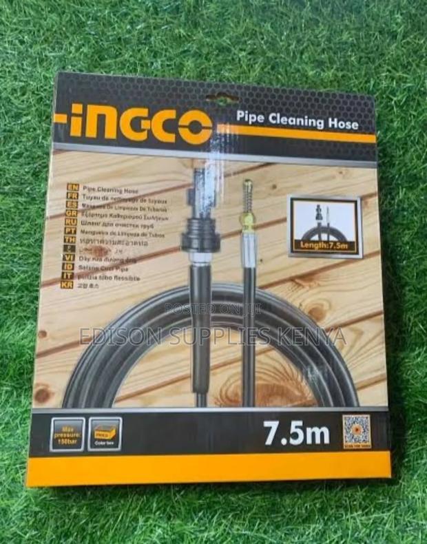 Ingco Pipe Cleaning Hose High Pressure Drain Cleaner 7.5m - main view
