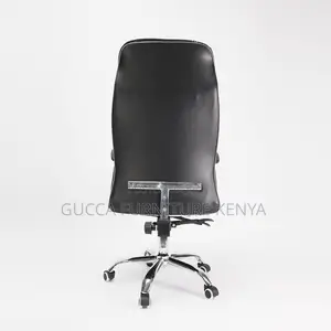Office Chair: Clerical Leather Chair With Pp Plastic Hands