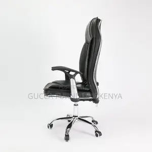 Office Chair: Clerical Leather Chair With Pp Plastic Hands
