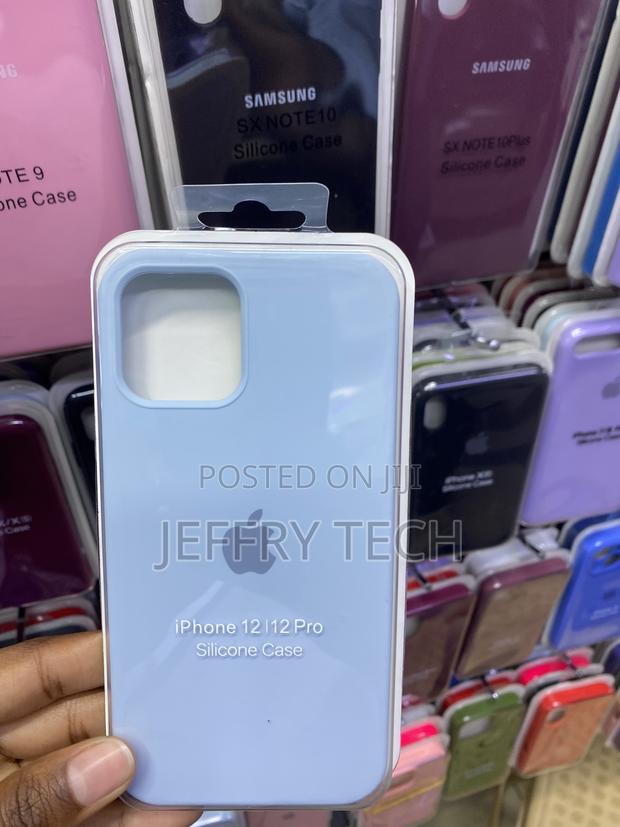 Ornarto iPhone 12 /12 Pro Slim Liquid Silicone Case-Sky Blue