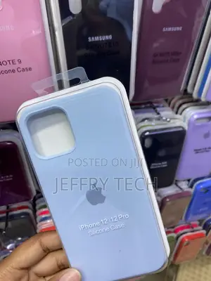 Ornarto iPhone 12 /12 Pro Slim Liquid Silicone Case-Sky Blue