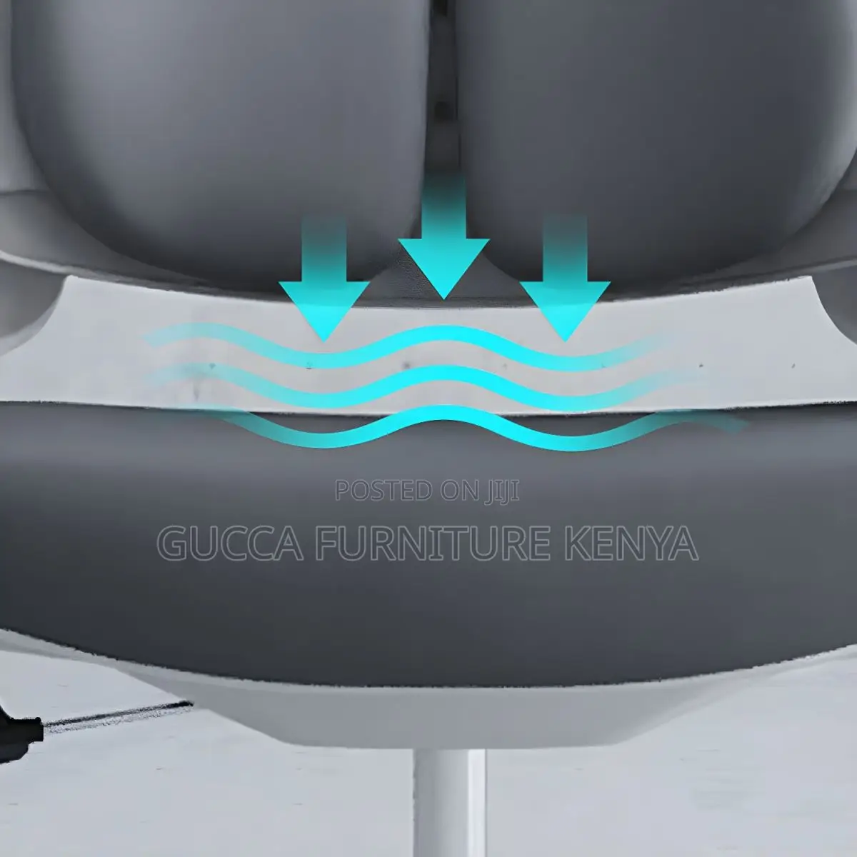 Office Chair:Black 1 Piece Modern Orthopedic Executive Seat