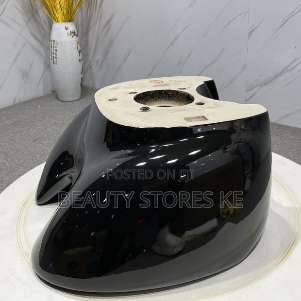 Black Sink Ceramic Bowl Replacement for Salon and Barbersink - thumbnail 4