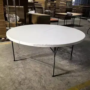 Outdoor Table ; Plastic Foldable Round Table for Events