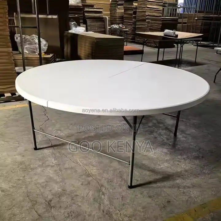Outdoor Table ; Plastic Foldable Round Table for Events