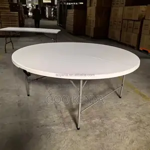 Outdoor Table ; Plastic Foldable Round Table for Events