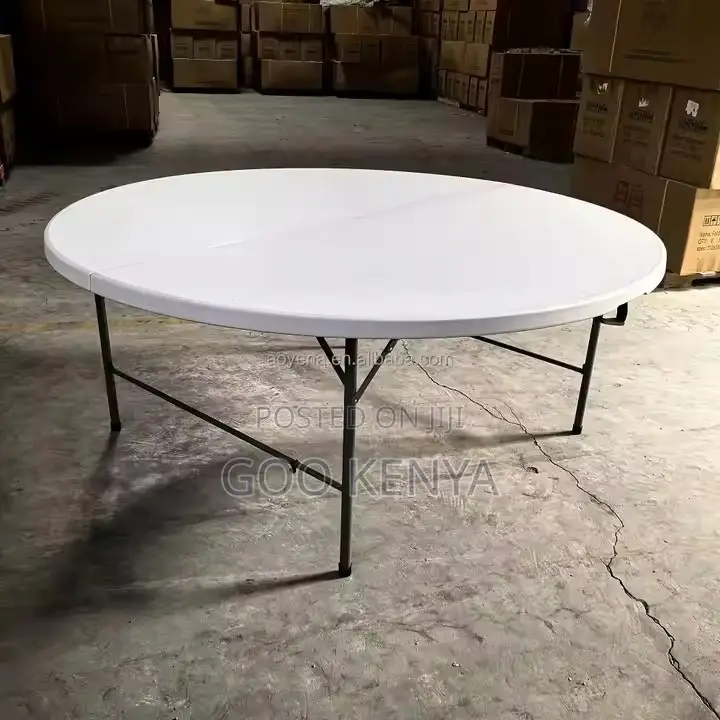 Outdoor Table ; Plastic Foldable Round Table for Events